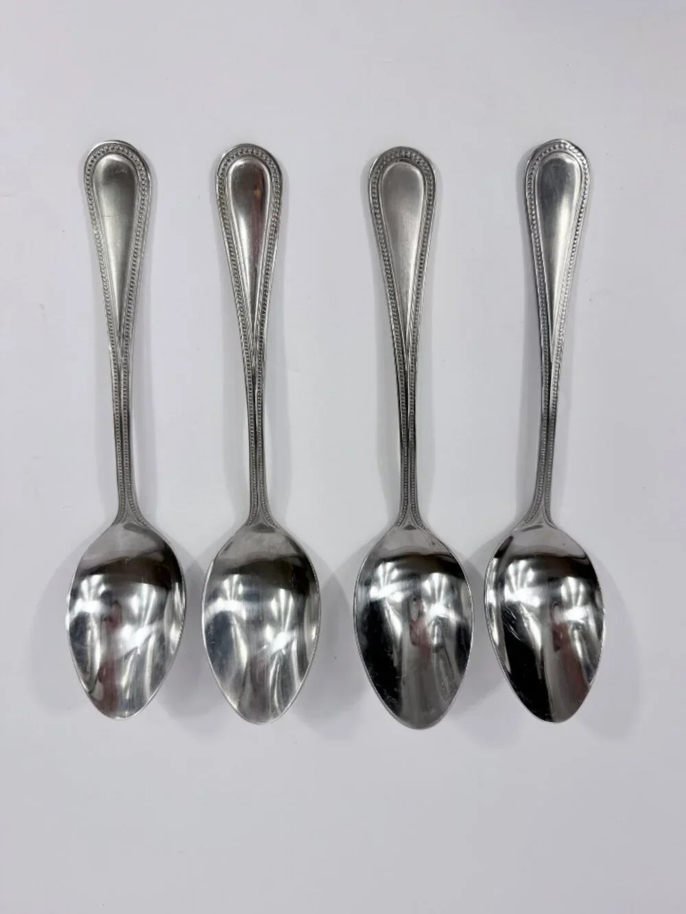Set Of 4 Nantucket Distributing Christmas Tree Shops Stainless Steel Tablespoons